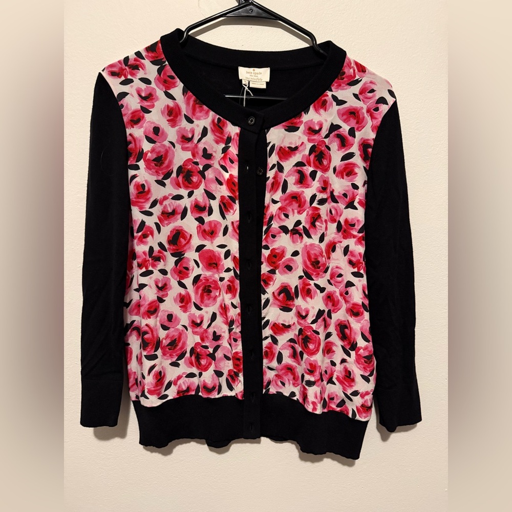 NWT Kate Spade Mini Rose Cardigan Size Medium